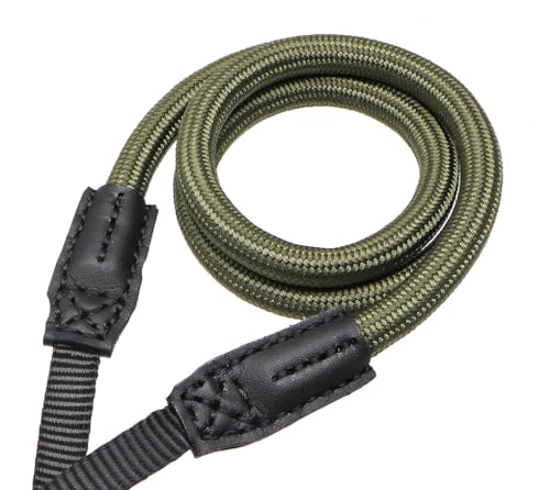 Quick Release Camera Neck Strap Shoulder Strap Belt for Mirrorless Digital Cameras Climbing Rope with Quick Release QD Loops Connector with O-Ring Adjustable Length 30-53inch Green - color: Green
