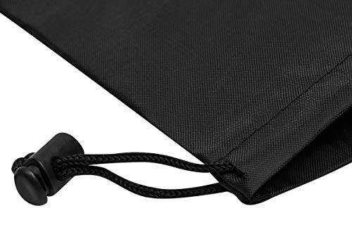 PALTERWEAR Drawstring Pouch (7 x 9 Inch, 12 Pack, Black) Nylon Cinch Bag with Toggle for Travel, Gym and Storage - color: Black, size: 7 x 9 - 12 pack