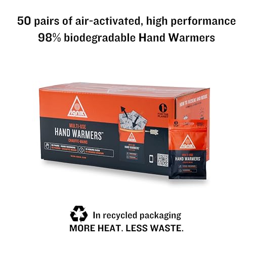 Ignik Resealable Multiple-Use Hand Warmers for 10 Hours of Heat Across 72 Hours - style: 50 Pairs