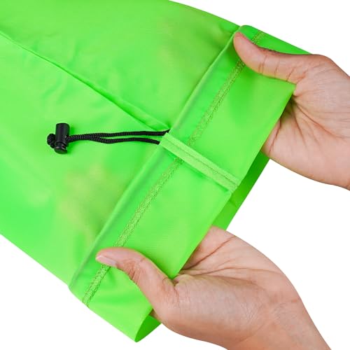 PALTERWEAR Drawstring Bag with Toggle - Nylon Cinch and Ditty Pouch Six-Pack (Green, 7 x 9 Inch, Set of 6) - color: Green, size: 7 x 9 Inch