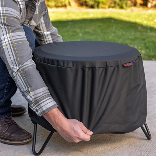 TIKI Social Smokeless Fire Pit, 20 in Wood Burning Fire Pit with Cover | Black, 20-Inch, Stainless Steel, Portable, Wood-Burning, For Patio, Camping Friendly, Includes Cover, Removable Ash Pan - style: Social Fire Pit