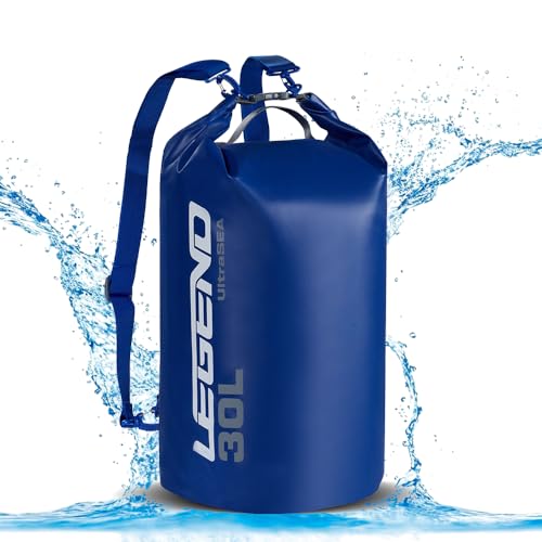 Legend UltraSEA Waterproof Dry Bag - 30L, Blue | Waterproof Roll Top Closure, Floats To Protect Gear, Lightweight Design For Kayaking And Boating - size: 30L