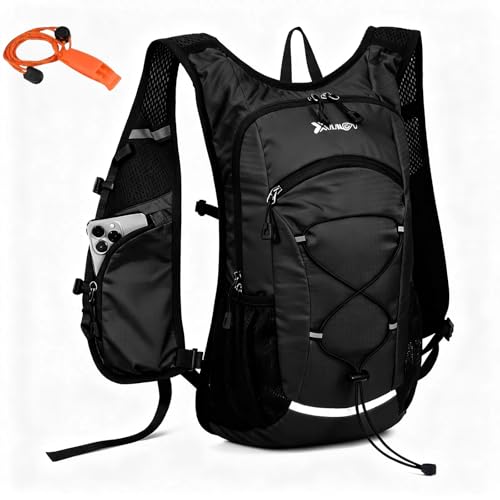 DOJUNS Hiking Backpack Lightweight Travel Backpack 20L Waterproof Hiking Daypacks Camping Backpack for Men Women (Black) - color: Black