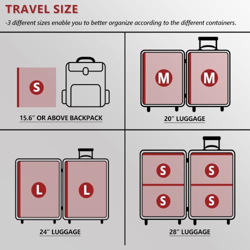 Travel Vacuum Bags for Clothing with Cordless Pump 30 Combo, Clear - color: Clear, size: 30 Combo