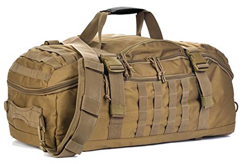 3-in-1 Gym Bag Duffle Bags Backpack - Travel Bag with Shoes Compartment - color: Coyote, size: 25L
