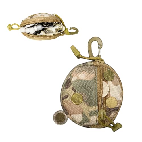 Small EDC Pouch EDC Bag Molle Pouch Tactical Wallet, Molle Accessories, Coin Pouch Coin Purse, Key Case, Tactical Keychain Pouch, Earphone Case, Military Gear Waterproof - color: CP Camo 3pcs
