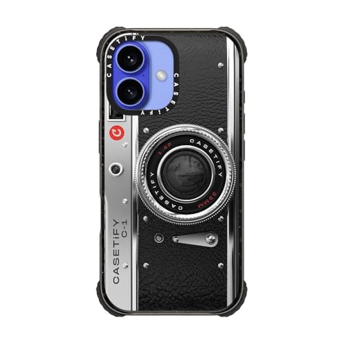 CASETiFY for iPhone 16 Case - Ultra Impact Compatible with MagSafe | Strong Slim | 11.5 ft. 5X Militray Grade Drop Protection | Camera Case - Classic | Black - color: Camera Case - Classic, size: Iphone 16 (6.1")