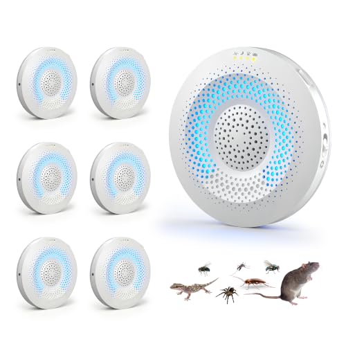 Ultrasonic Pest Repeller, Mouse Repellent Indoor, 6 Pack - size: 1 Count (Pack of 6)