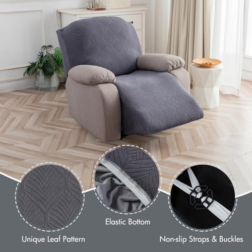Waterproof Recliner Chair Cover Stretch Sofa Slipcover 1 Seater-XL | Spill and Stain Protection,Soft Pet-Friendly Fabric,Secure Stay-Put Fit,Washable Easy Care,Recliner Cover Furniture Protector - color: Dark Gray, size: 30"-37" 1 Seater XL