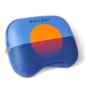 Ballast Beach Pillow – Comfy, Durable & Compact, Stays Put on Windy Beaches with Patented Sand Pouch, Inflatable Pillow for Beaches, Pools, Camping, Festivals and Travel (Blazing Sunset) - color: Blazing Sunset