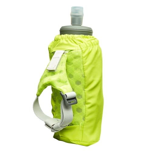 Nathan - Pinnacle 18oz Soft Flask Finish Lime/Reflective Silver OSFM - color: Lime Green, style: 18oz