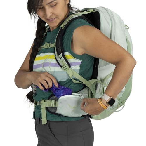 Osprey Tempest 22L Women's Lightweight Hiking Backpack, Green OS - color: Frosty Mint Green/Botanica, size: 22L - Standard Fit