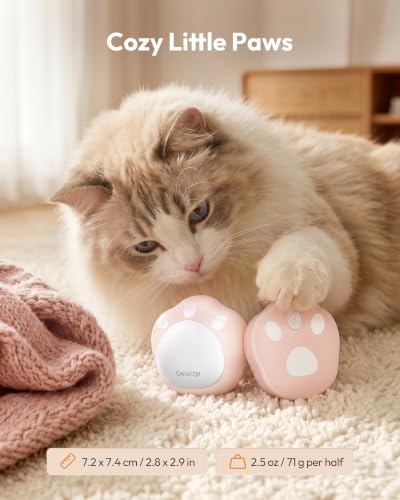 Gaiatop Hand Warmers Rechargeable, 2 Pack Pocket Warmer Cute Cat Paw - color: Pink