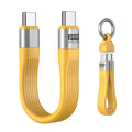 VAFOTON PD 240W Short USB C Cable/USB 4.0 USB C Short Cable/40Gbps Transfer | 8K 60Hz Video Display, Thunderbolt 3/4 for 1Phone17/16/15, Ma-Book/1Pad Series, Samsung Galaxy, Android Auto, VR Device - color: Yellow