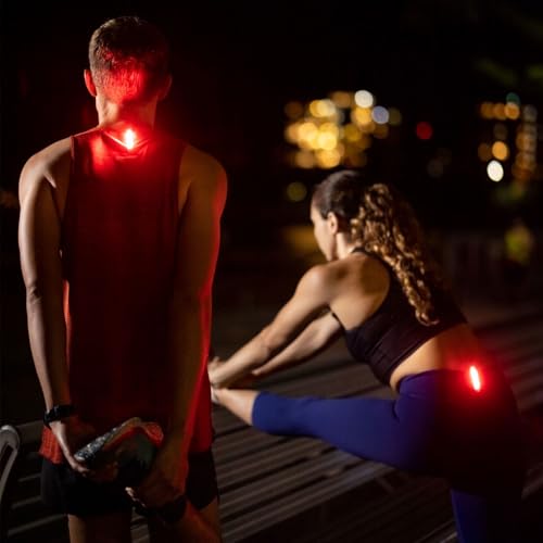 Knog Plus Free Light - USB Rechargeable Handsfree Lights for Night Running, Cycling, Road Safety - color: translucent, size: Rear