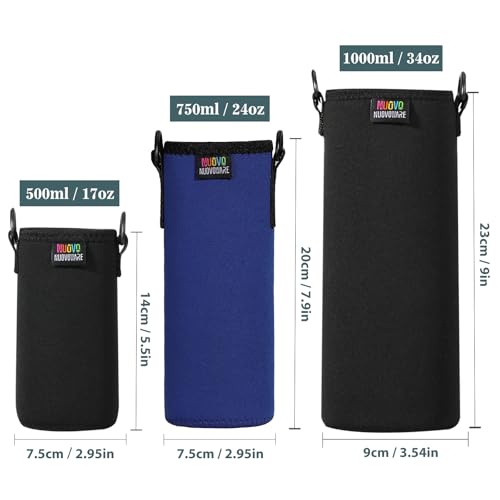 Nuovoware Water Bottle Carrier, 750ml, Navy Blue - color: Navy blue, size: 750ml