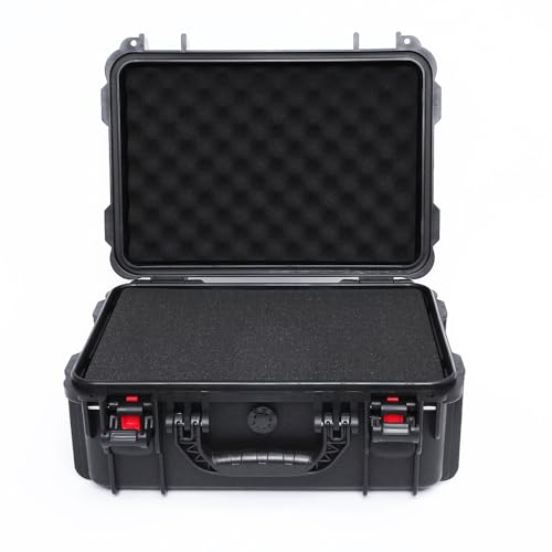 18in Waterproof Hard Shell Case with DIY Customizable Foam Insert (16 x 11x 7.8in Interior) - color: Black
