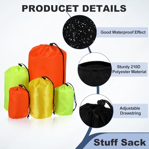Drawstring Bag with Toggle Cinch Sack and Ditty Pouch Durable Ditty - color: Black, size: 5x10inch