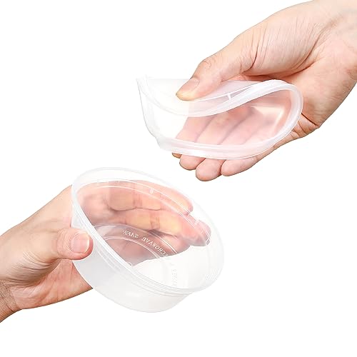 AOZITA 36 Sets 8 oz Plastic Deli Containers with Lids, Airtight Food Storage Containers, Freezer/Dishwasher/Microwave Safe, Soup Containers For Takeout Meal Prep Storage