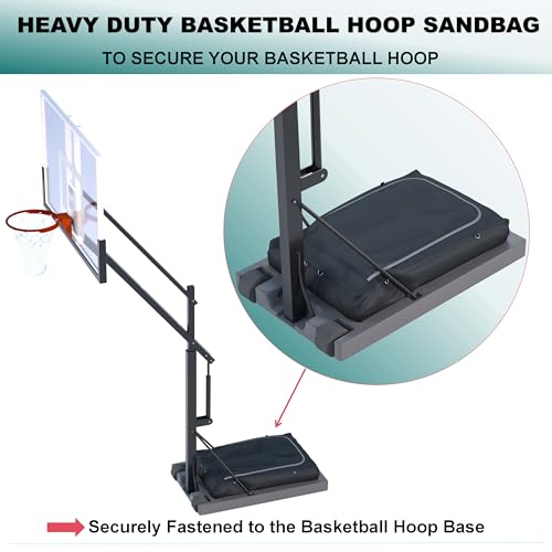 Basketball Hoop Sandbag，Weather-Proof Heavy Duty Weighted Base Anchor for Basketball Hoops, Basketball Hoop Anchor Can Hold in Excess of 200 lbs，Extra Safety for Your Sport