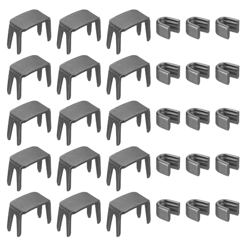 uxcell #3 Zipper Slider Retainers Kit, 20Pcs Bottom Stops & 40Pcs Top Stops for Bags Coats Jackets Closed-end Zippers Replacing, Black - color: Black, size: #3