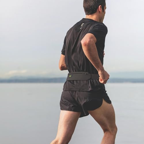 Amphipod AirFlow MicroStretch Plus Belt, Ultra-Light Runners Waist Pack - color: Hi-Viz/Silver