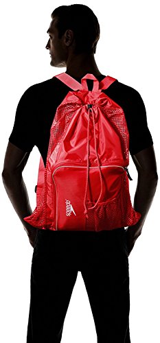 Speedo Unisex-Adult Drawstring Deluxe Ventilator Mesh Equipment Bag - color: Formula One