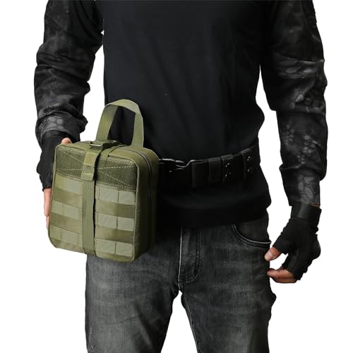 Outdoor Survival Pouch and Waist PacksCompatible Quick-Release Empty Utility Bag for Tactical Emergency Storage Empty Bag Only (Army Green) - color: Army Green