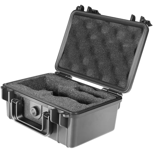 Heavy Duty Carrying Case Compatible with Garmin Xero C1 Pro Chronograph for Range Shooting, Waterproof Storage Hard Shell Organizer with Custom Foam, Accessory Pocket, Lockable (Black)