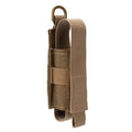 Tactical Flashlight Holster MOLLE Torch Holder MK4 OC/Mace Pepper Spray Canister Carrier EDC Flash Light Pouch Multitool Case with Strap&Snap Clip for Duty/Combat Belt Backpack Vest Chest Rig - color: Coyote Brown