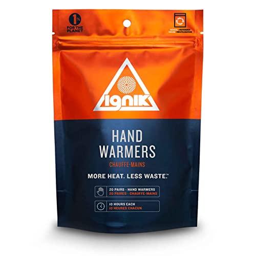 Ignik Resealable Multiple-Use Hand Warmers for 10 Hours of Heat Across 72 Hours - style: 20 Pairs