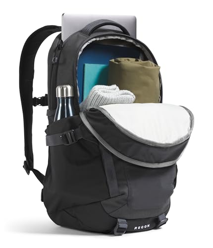 The North Face Recon Laptop Pack, Asphalt Gy Lt Hth/TNF Blk-NPF, OSFA - color: Asphalt Grey Light Heather/Tnf Black-npf, size: 30L