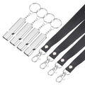 Emergency Whistle, Aluminum Survival Whistles with Lanyard and Keychain Loud Safety Rescue Signaling - color: Silver