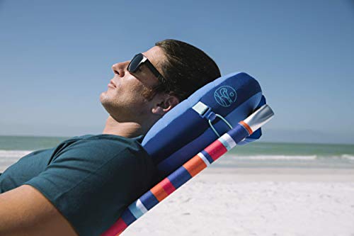 Ballast Beach Pillow – Comfy, Durable & Compact, Stays Put on Windy Beaches with Patented Sand Pouch, Inflatable Pillow for Beaches, Pools, Camping, Festivals and Travel (Palace Blue) - color: Palace Blue