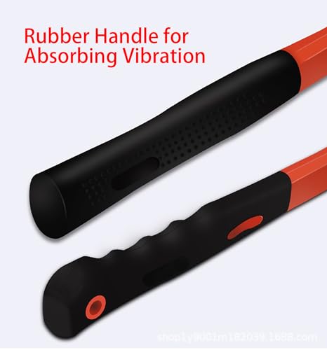 Rubber Hammer with Shock Absorbing Fibre Handle, 12 Oz Mallet for Camping, Floor Installation, Tent Stakes, Home Decoration(12 oz)