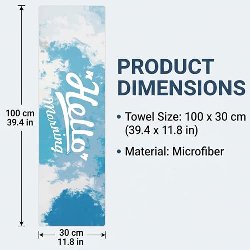 Microfiber Cooling Towel 12" x 40" - Instant Cooling Neck Wrap | Soft Breathable Chilly Ice Towel, Quick-Dry Sweat-Wicking Reusable Towel for Hot Yoga, Gym, Running, Workout, Beach, Hiking