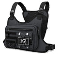 Tactical Chest Bag with MOLLE Pouches- Adjustable Outdoor Sport Chest Rig for Running, Hiking, Cycling & Training (Gray) - color: Gray