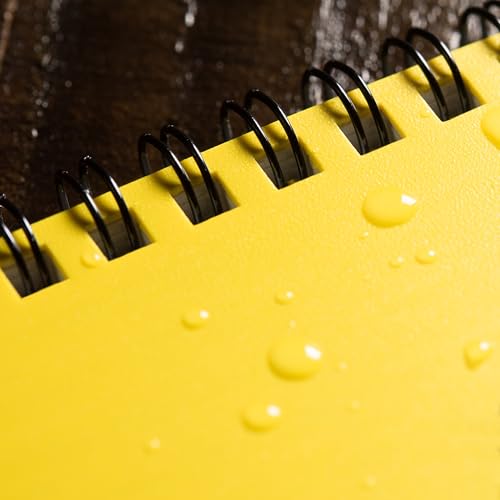 Rite in the Rain Weatherproof Side Spiral Notebook, 4.625" x 7", Yellow Cover, Universal Pattern (No. 373) | writing-pencils - color: Yellow, size: 1 Pack, style: Universal
