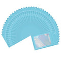 DOSEWART 200Pcs 3 x 4.6Inch Resealable Holographic Bags with Clear Window - color: Blue