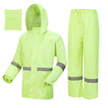 Rain Suits for Men Women Waterproof, Breathable Rain Coats with Eye-Catching Reflective Strip, Durable Rain Gear - color: Yellow, size: Medium