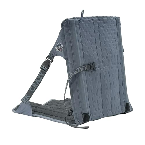 Crazy Creek HEX 2.0 Original Chair for Camping, Stadium Seating & More, Comfort on All Terrains, Adjustable Straps, Compact Design, Water-Resistant,Cobalt/Slate - color: Cobalt/Slate, size: Original