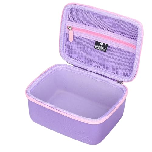 Tourmate Hard Storage Case for DanForce Headlamp - Travel Case for USB Rechargeable LED Head Lamp(Box for Sale) (Purple & Pink) - color: Purple & Pink