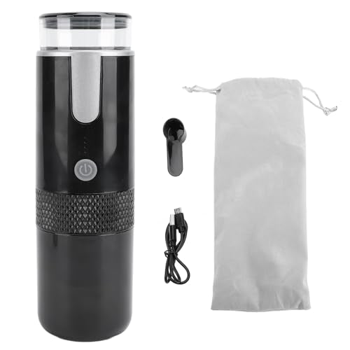 Ejoyous Portable Coffee Maker Travel, Car Electric Espresso Brewer Coffee Making Machine for Camping RV Hiking Home Office, Compatible Ground Coffee and Capsule