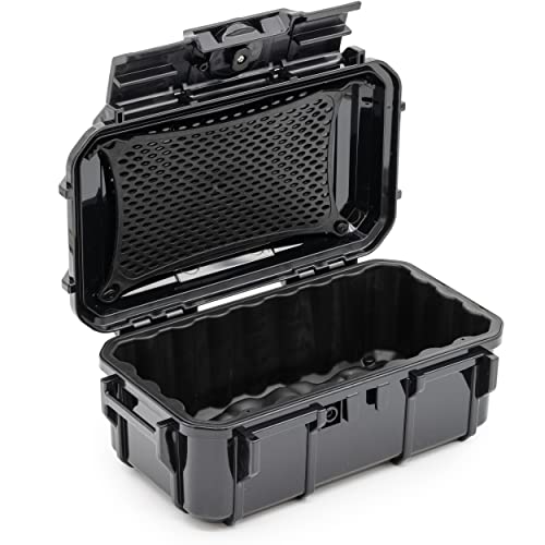 Seahorse 57 Portable Waterproof Dry Box Protective Case - Travel Safe/Mil Spec / IP67 Waterproof/USA Made - for Cameras, Action Cams, Ammunition, Rifle Ammo, Marine (Black) (SE57BK) - color: Black