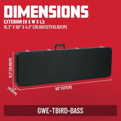 Gator Cases Hard-Shell Wood Case for Thunderbird Bass Guitars (GWE-TBIRD-BASS) - style: Thunderbird Bass