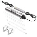 HQUA-TWS-121 120V 55W 12GPM 1“ MNPT Inlet/Outlet, Whole House Ultraviolet Water Purifier Filter, + 1 Extra UV Bulb, + 1 Extra Quartz Sleeve - size: 1" MNPT
