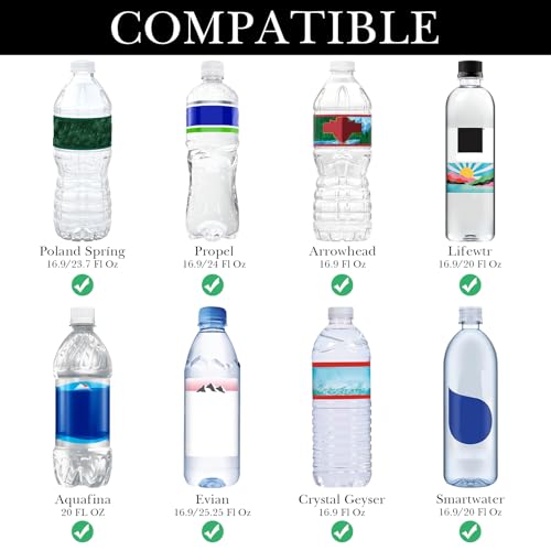 Linkidea Disposable Water Bottle Sleeve Compatible with Smartwater 16.9/20Fl Oz, Evian 16.9Fl Oz, Insulated Neoprene Plastic Bottled Water Cover with Lockable Zipper (1 Pack/Black)