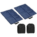 Generic 15.7" x 11.6" x 0.4" Foldable Hiking Seat Pad, 2 Pack Cushion Sitting Pads Foam Mat Ultralight Waterproof for Outdoor Camping Picnic Stadium, Navy Blue