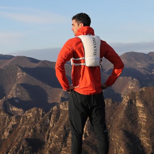 INOXTO Running Hydration Vest Backpack,Lightweight Insulated Pack with 1.5L Water Bladder Bag Daypack for Trail Hiking Running Cycling Race Marathon for Women Men - color: White