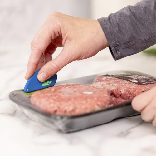 Slice Micro Safety Cutter | Safe Ceramic Box Cutter Lasting 11x Longer than Metal | Keychain Box Opener | 1 Pack | Blue - color: Blue, size: 1 Pack